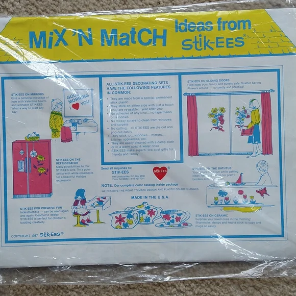 Stick-ees seasonal window decorations Valentine's Day Spring Easter - Picture 4 of 4